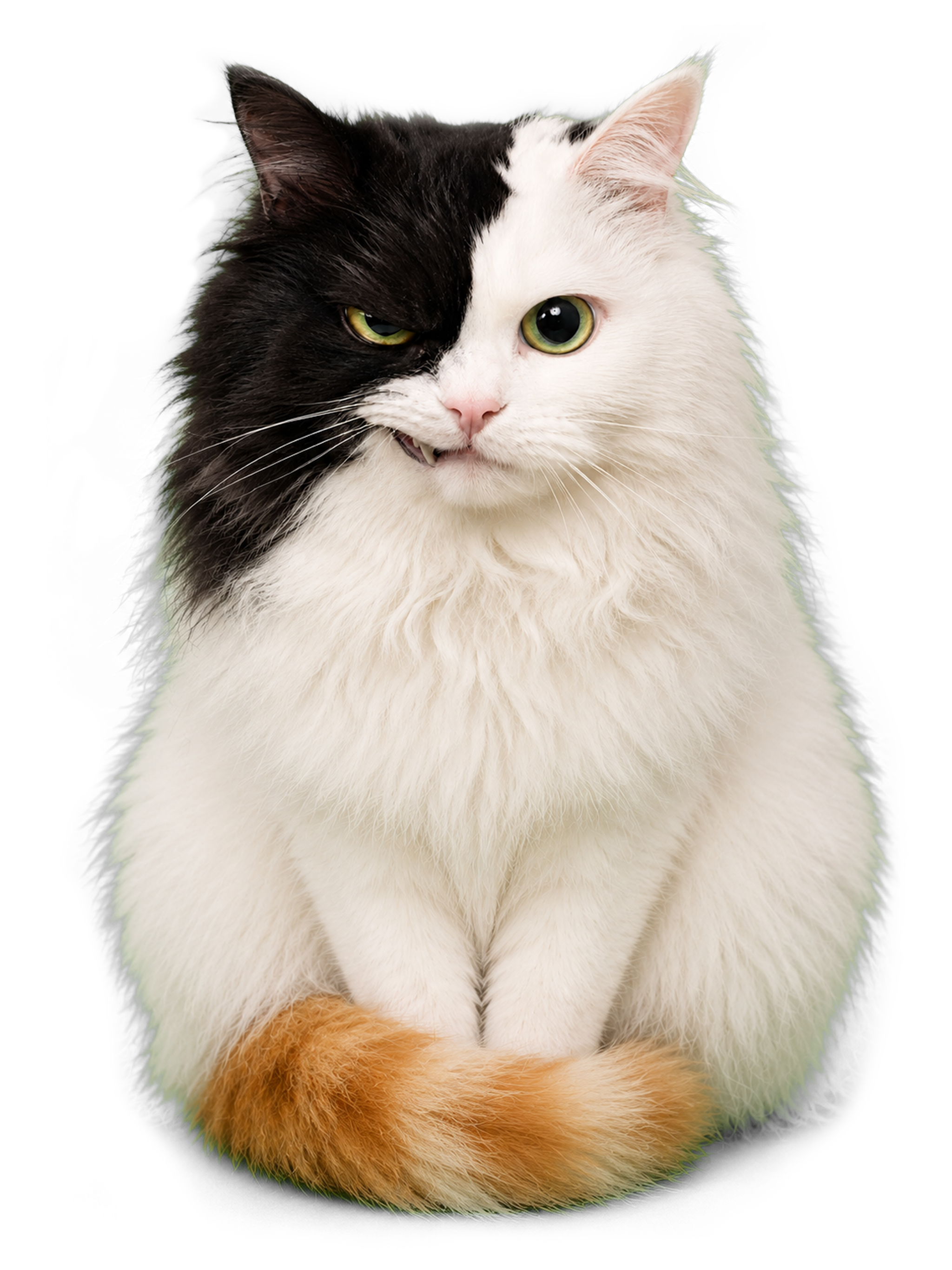 阴阳脸猫
